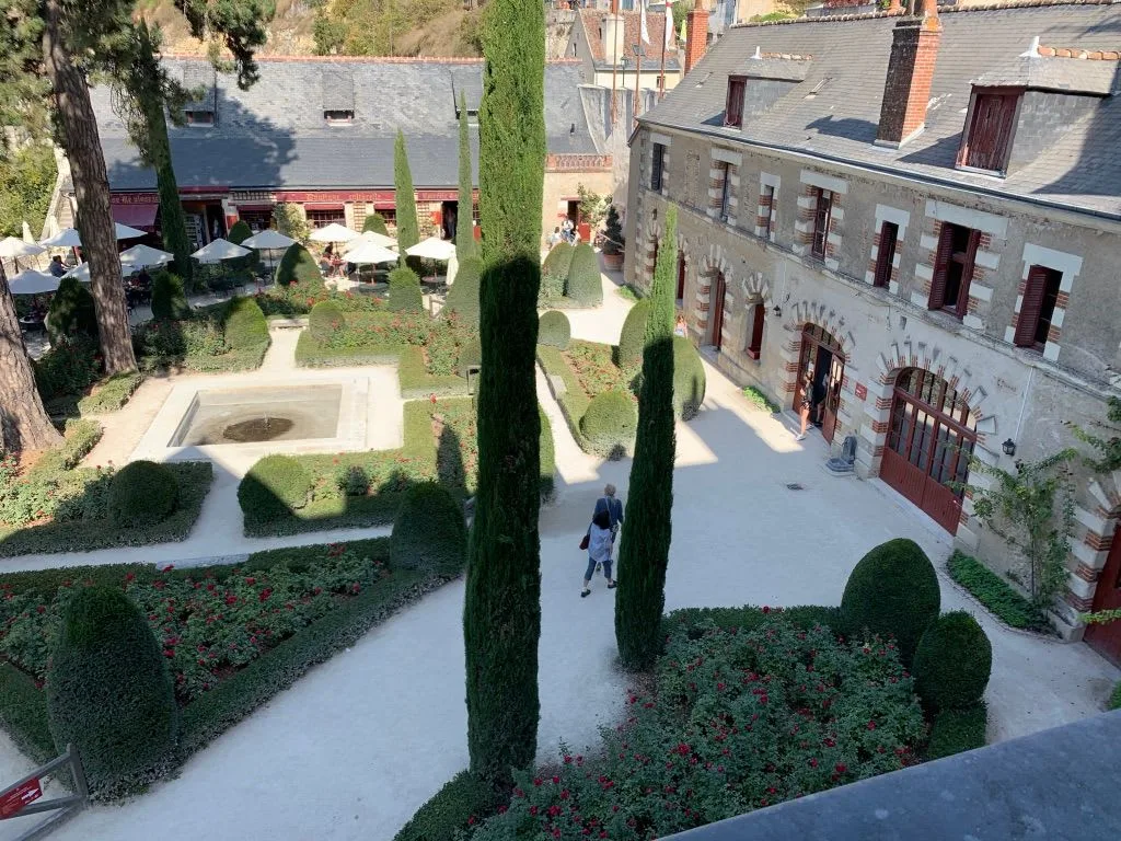 Formal garden viewed from above