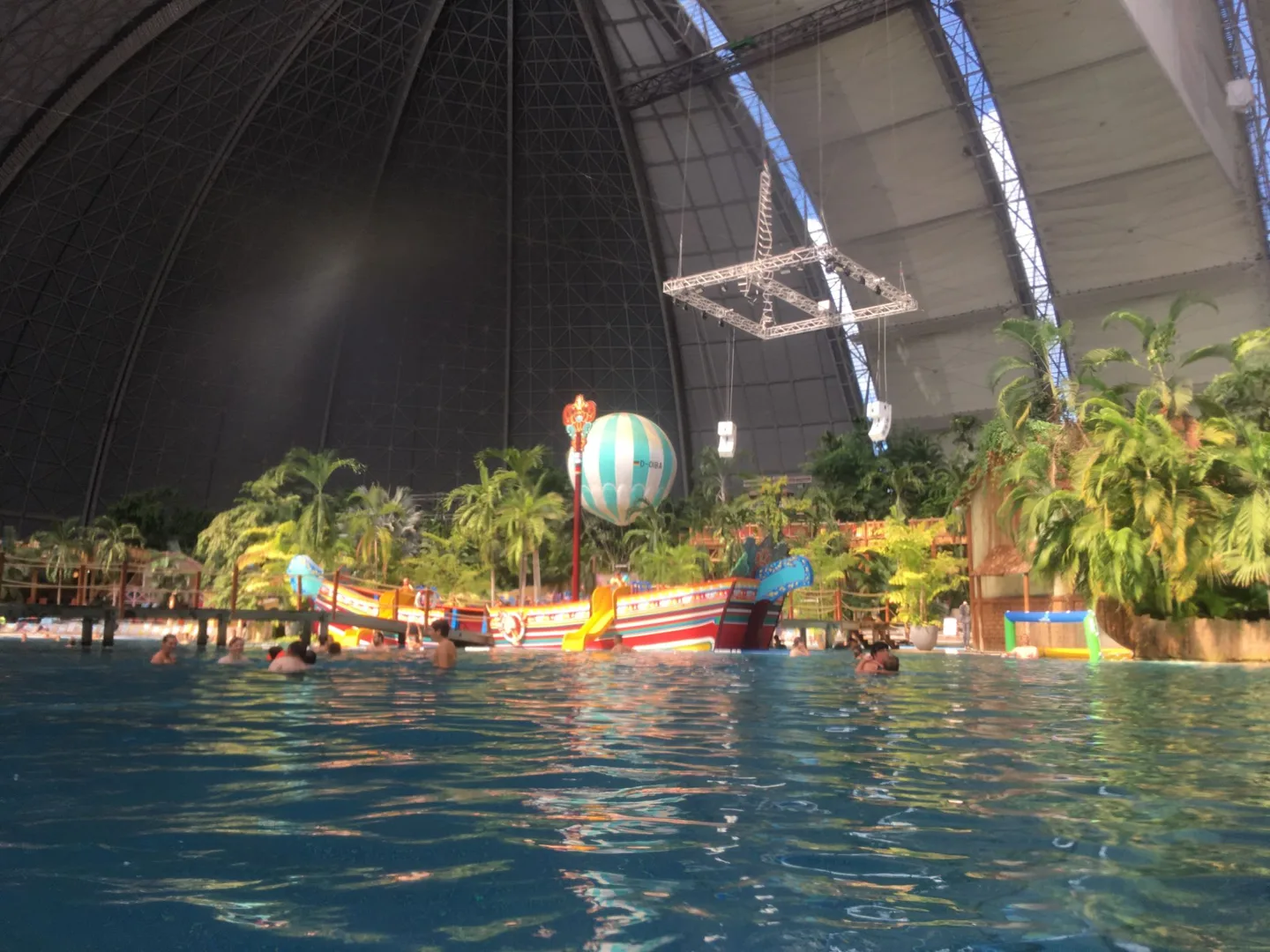 Indoor swimming pool beneath the dome
