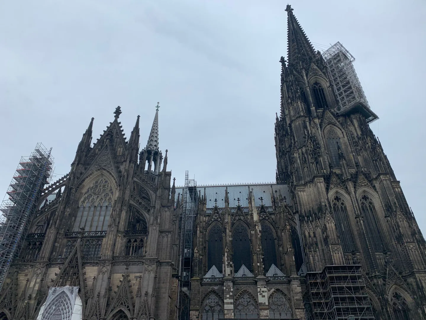 Cologne Cathedral beneath an overcast sky