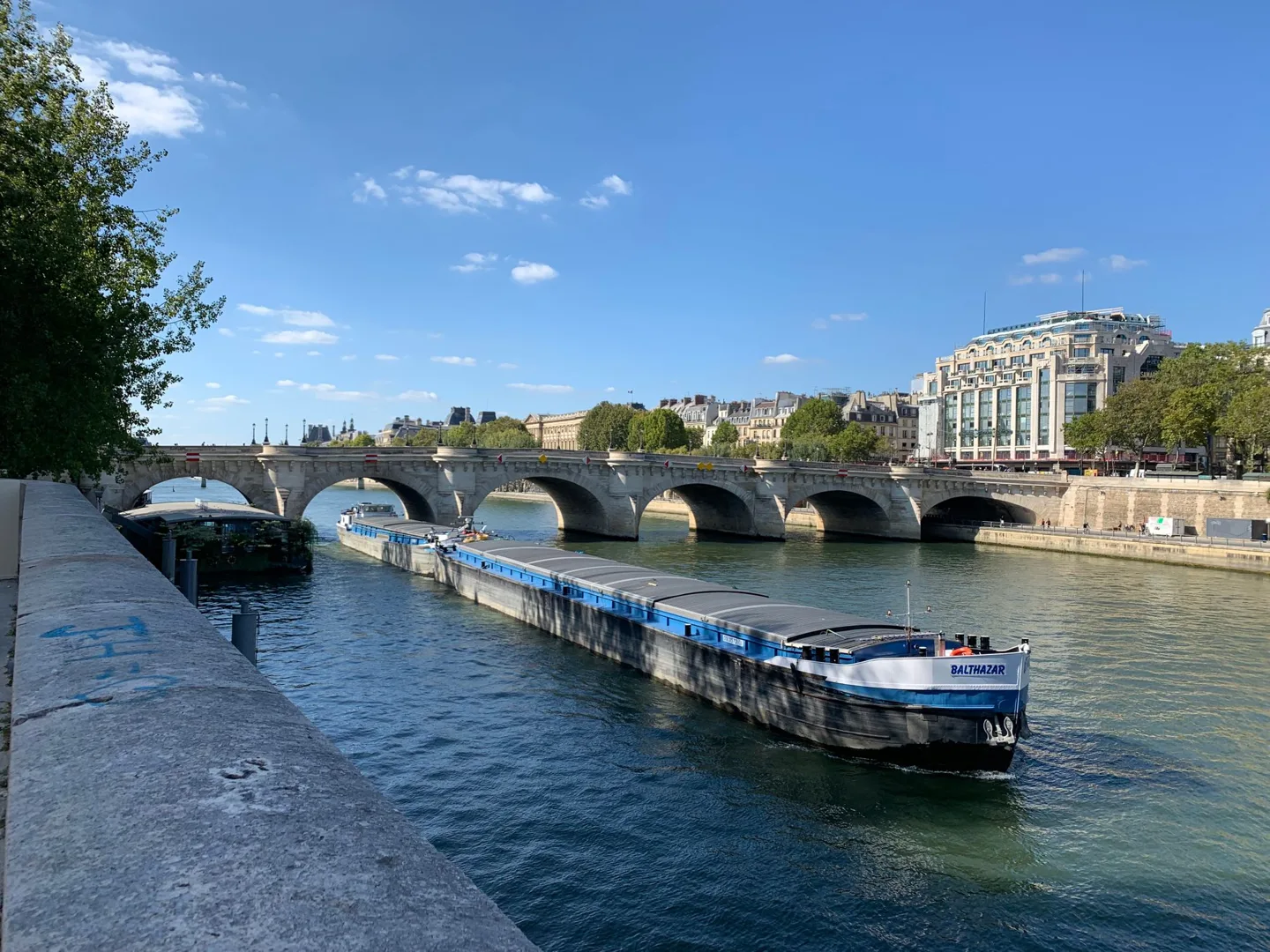 Sightseeing boat on the Seine