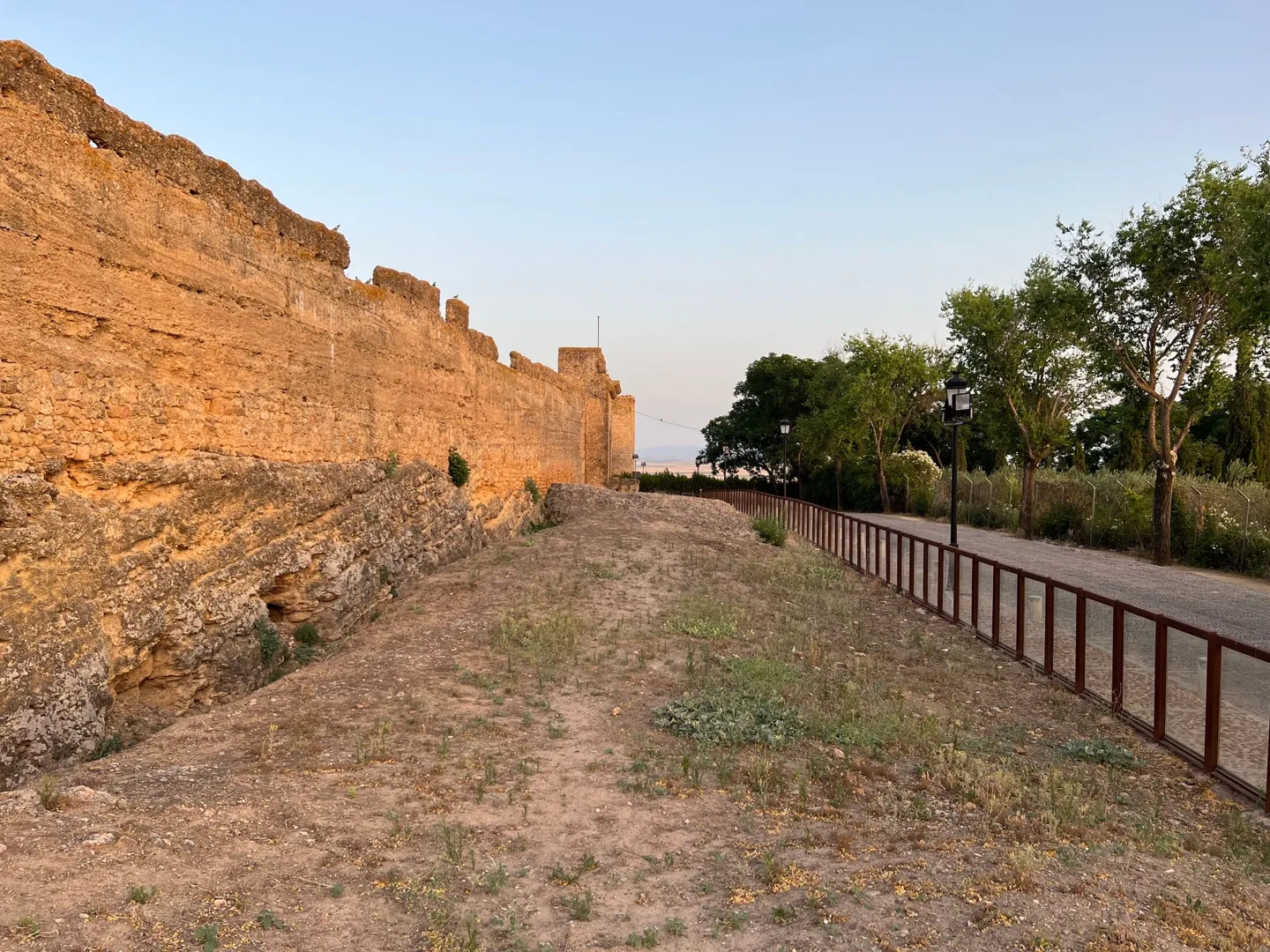 Walkway along the fortress walls
