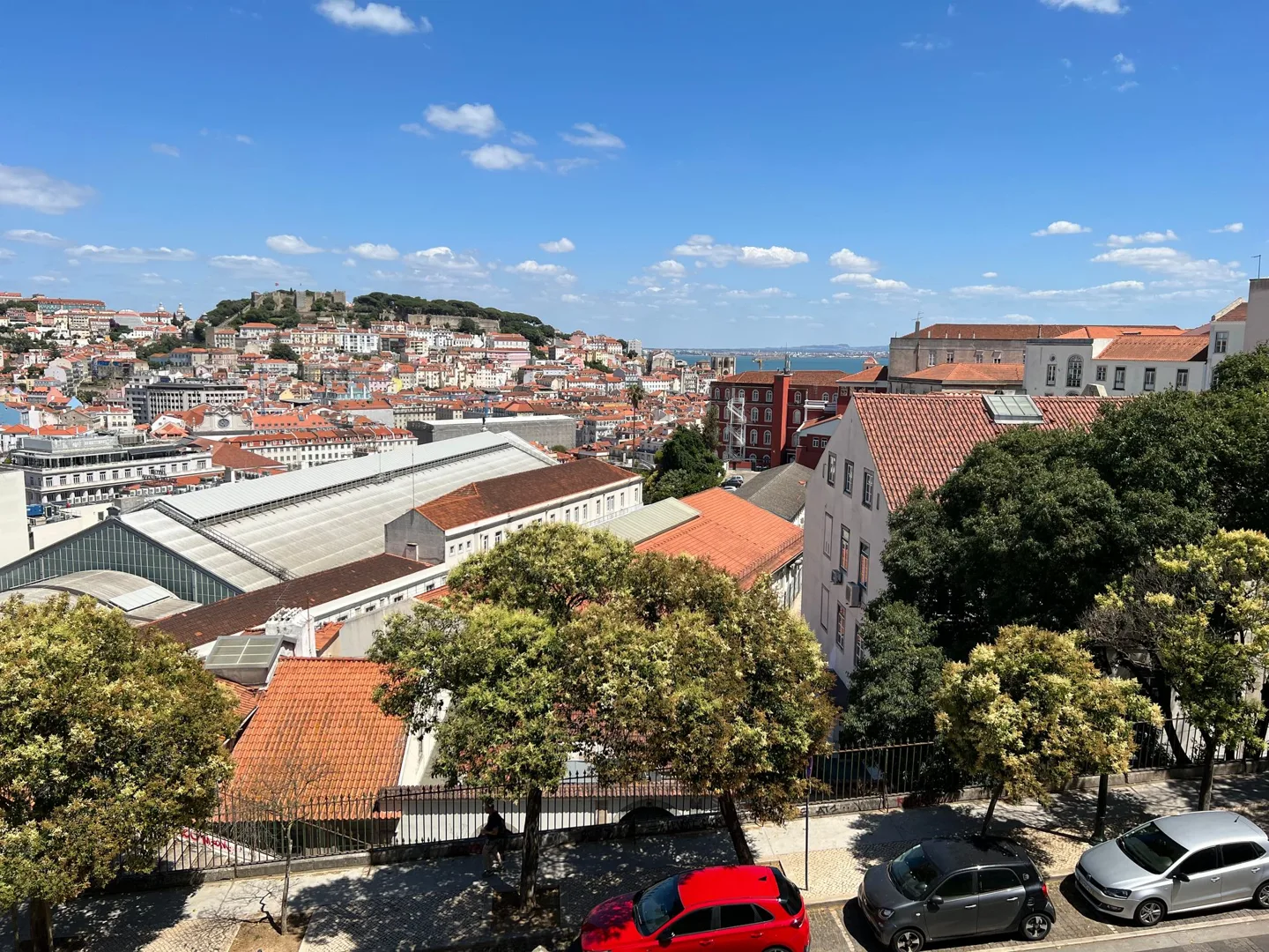 Lisbon rooftops viewed from above