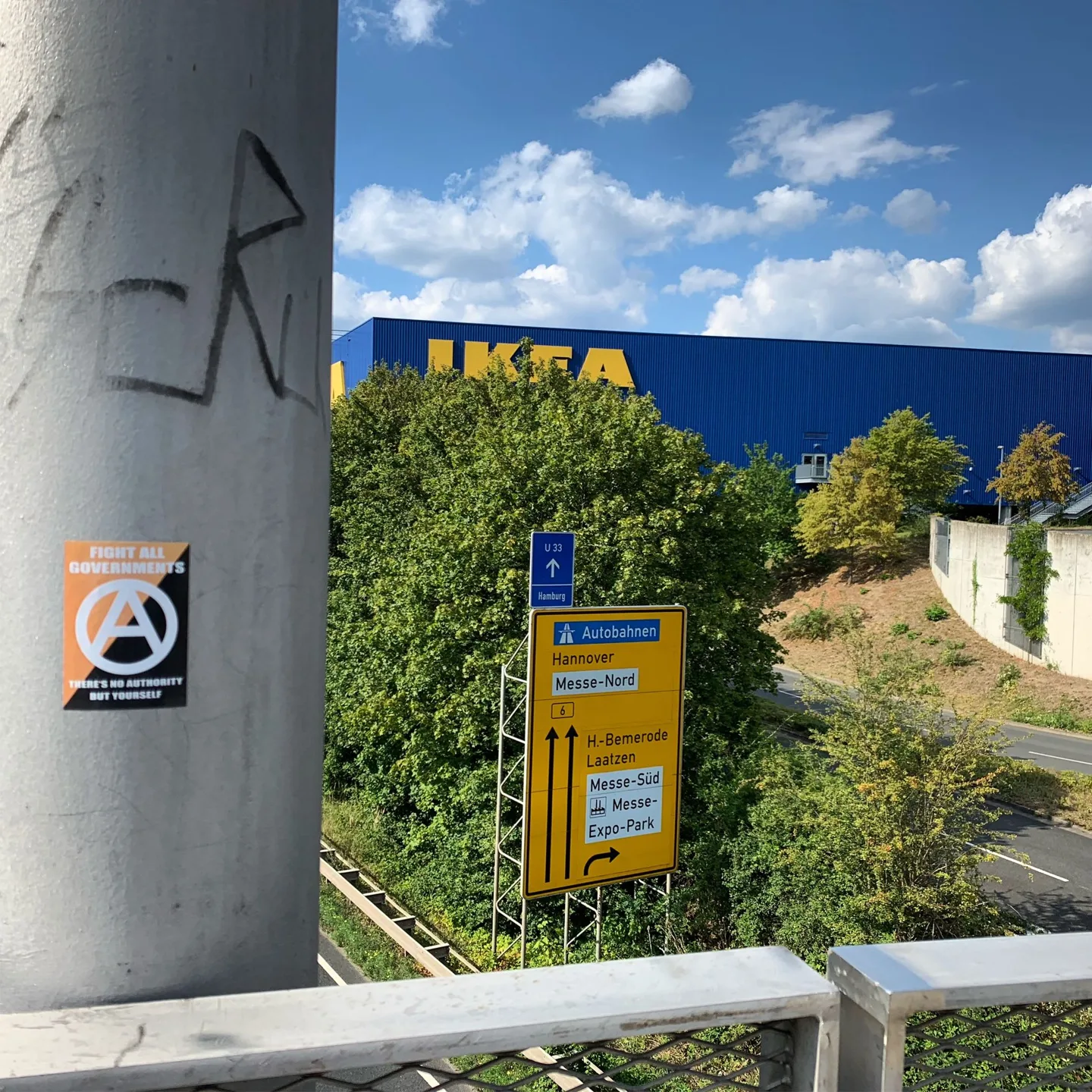 IKEA sign beside an outdoor display