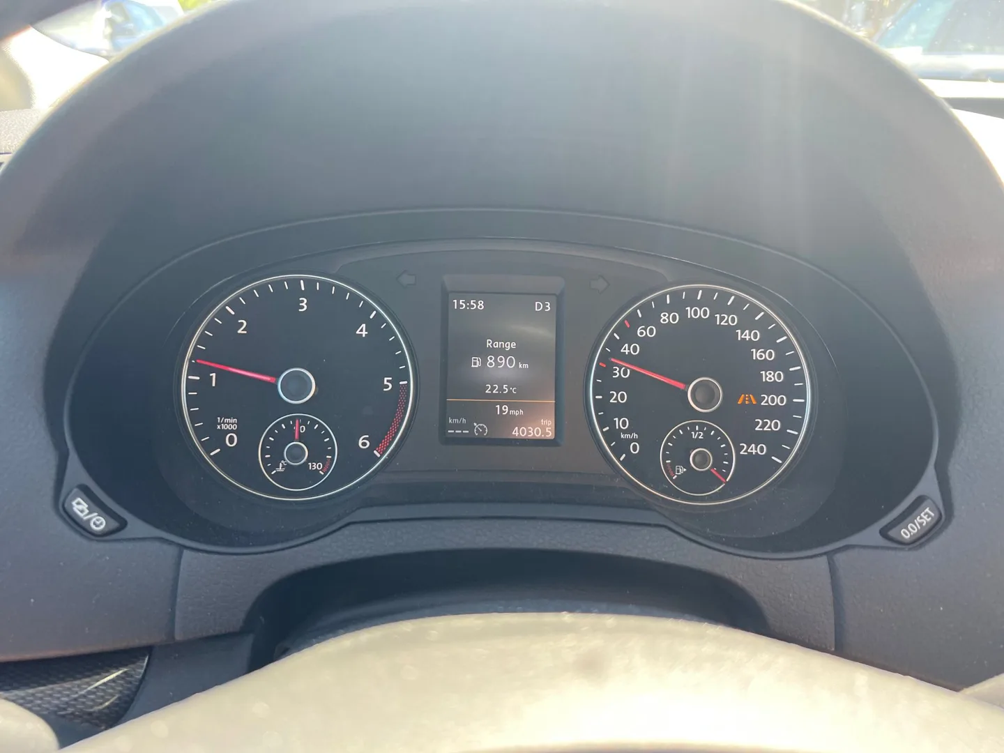 Van dashboard and instrument panel