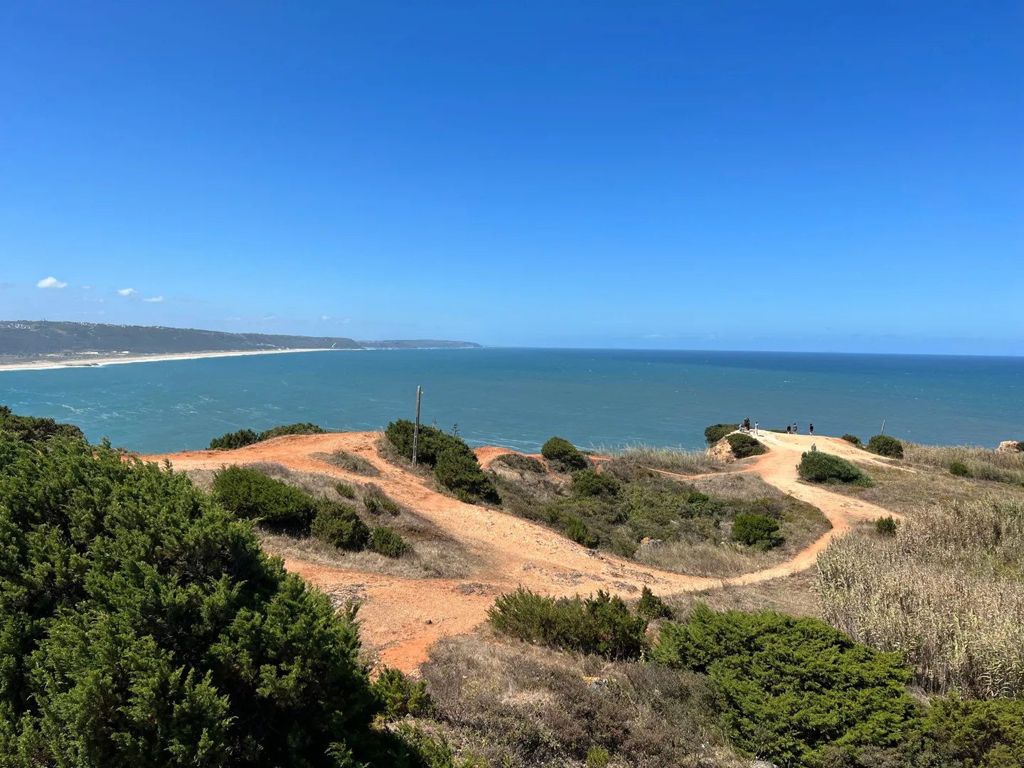 Coastal cliffs and paths above the Atlantic