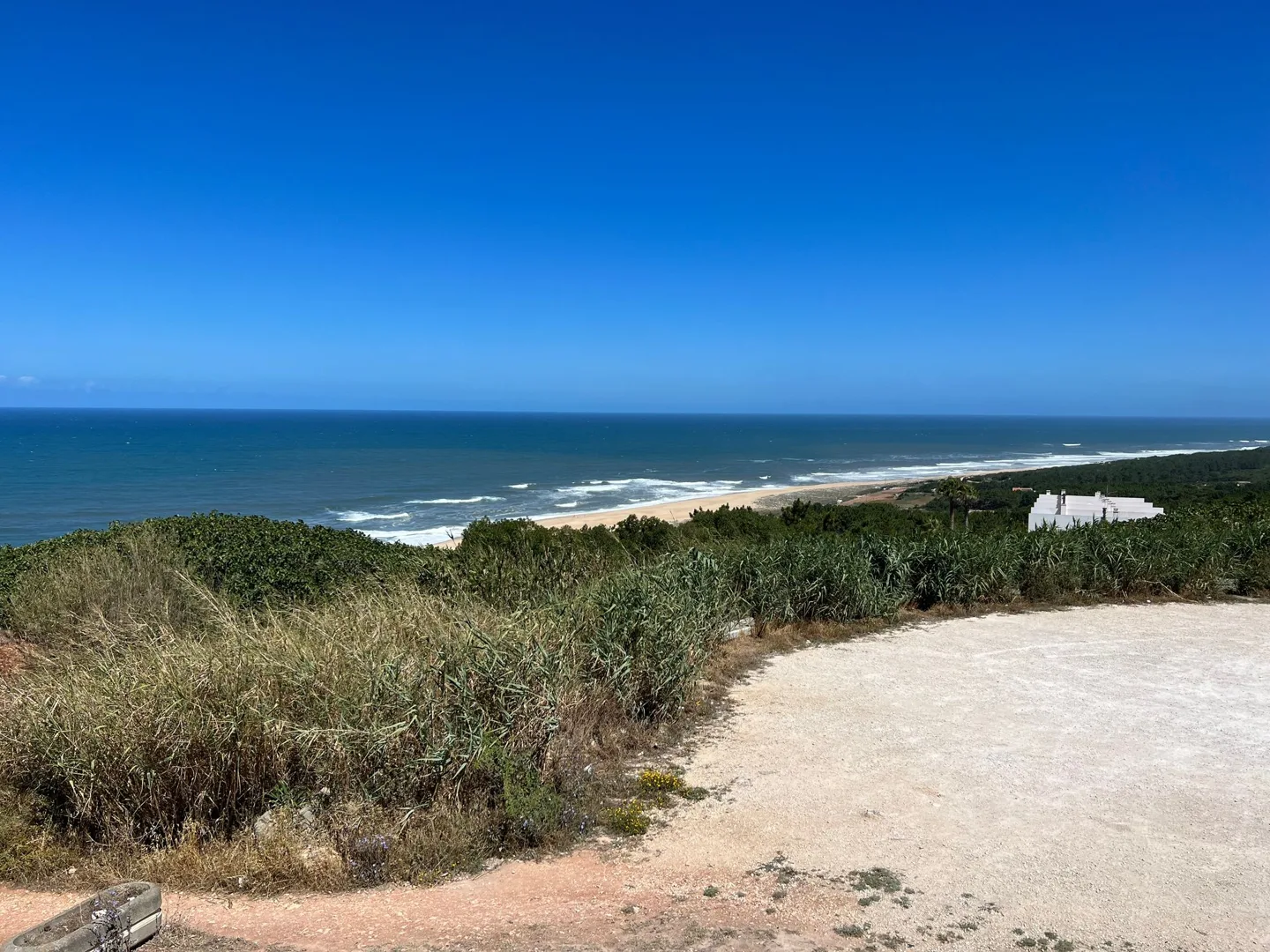 Sandy path leading toward the ocean