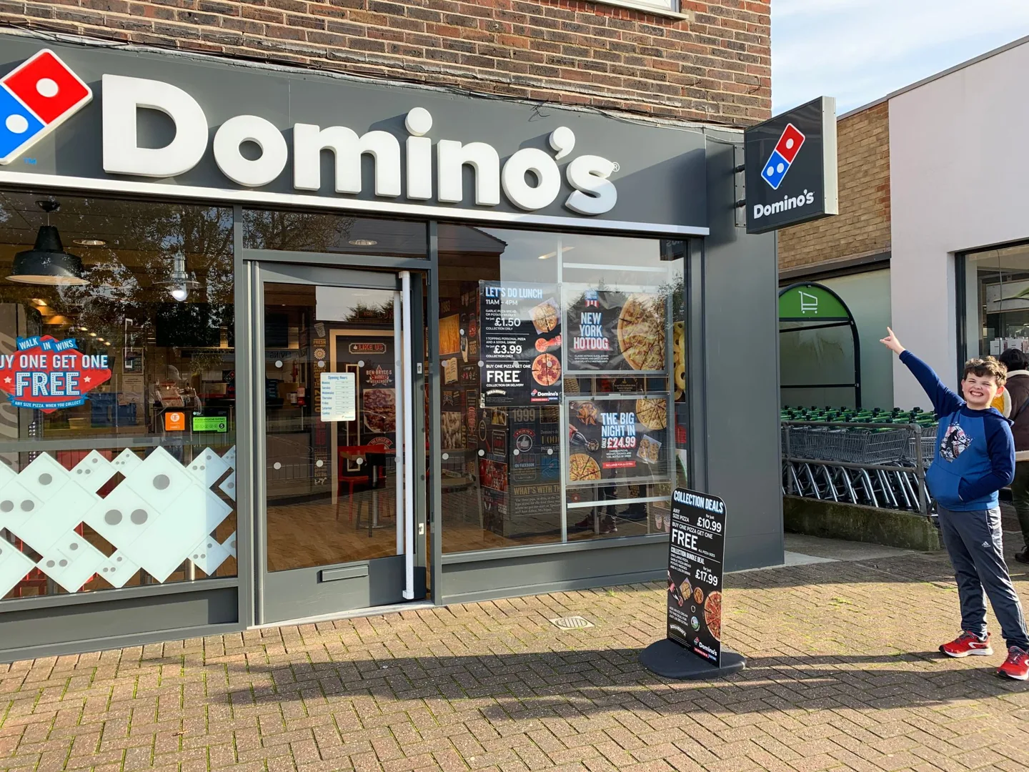 Domino's storefront in England