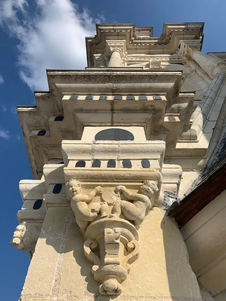 Ornately carved stone tower