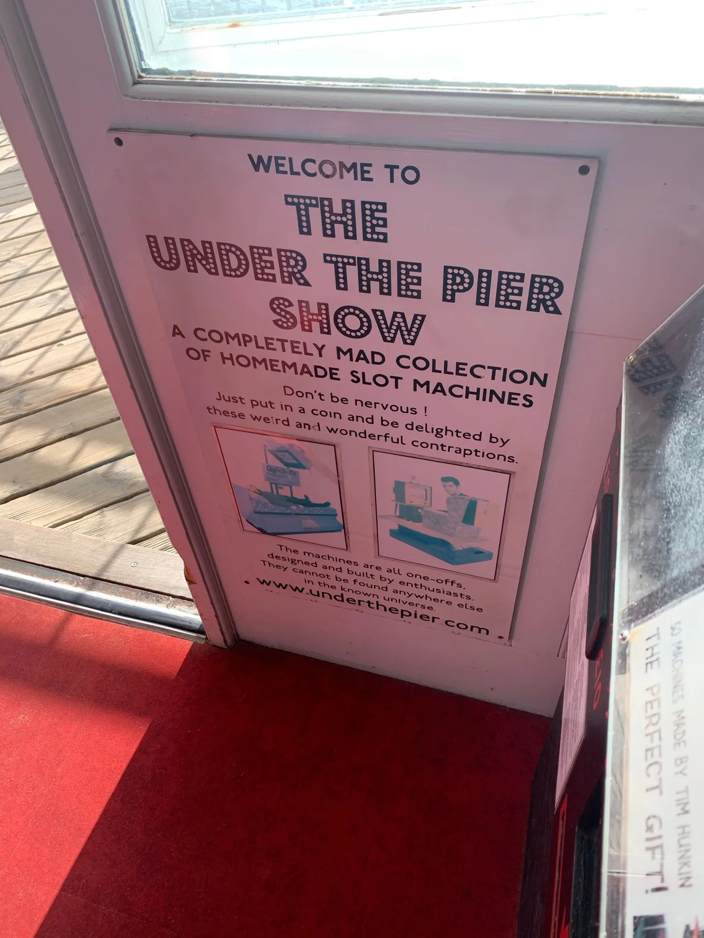 Sign for the Under the Pier Show