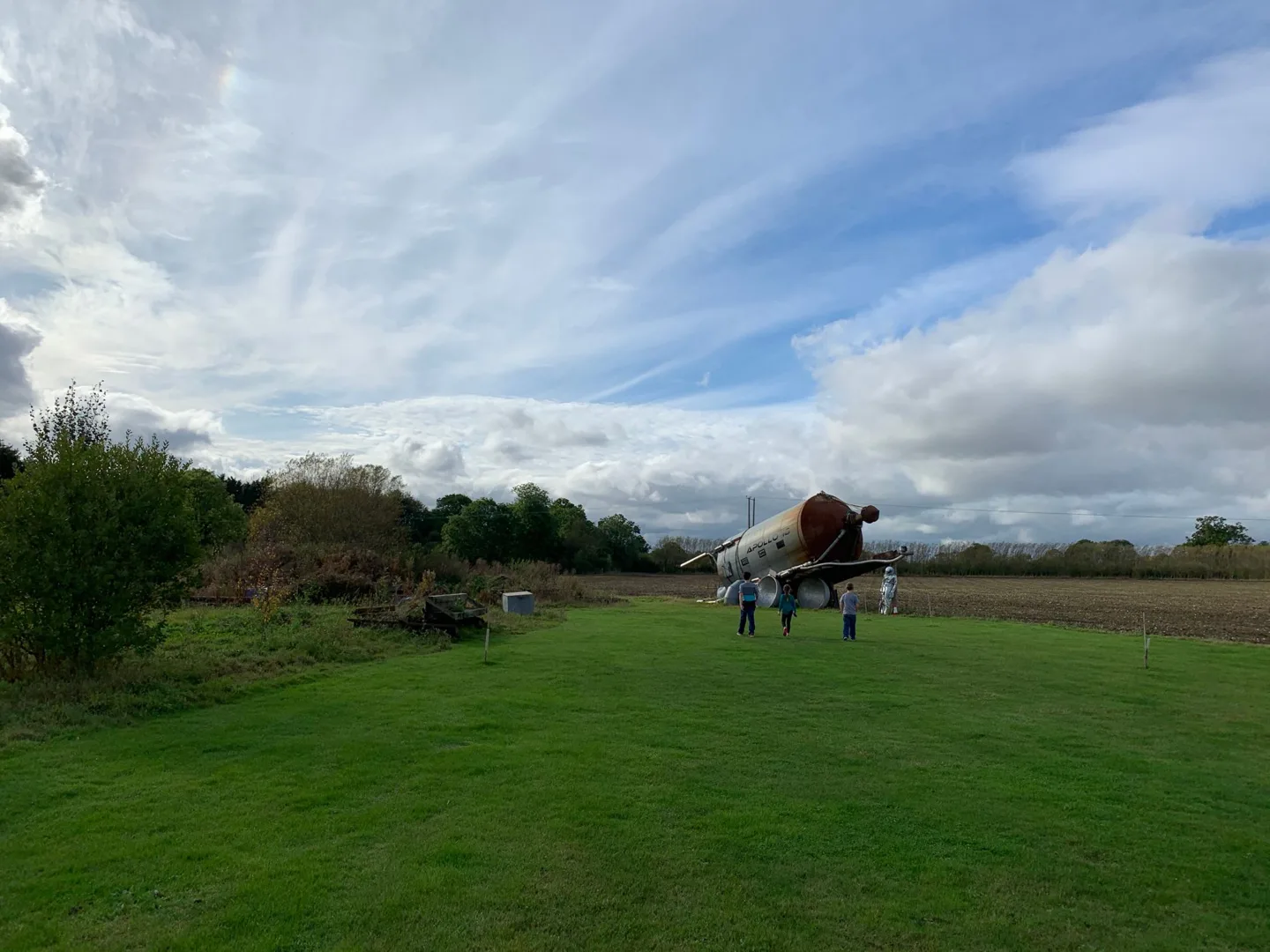 Lawn and countryside at Belle Grove