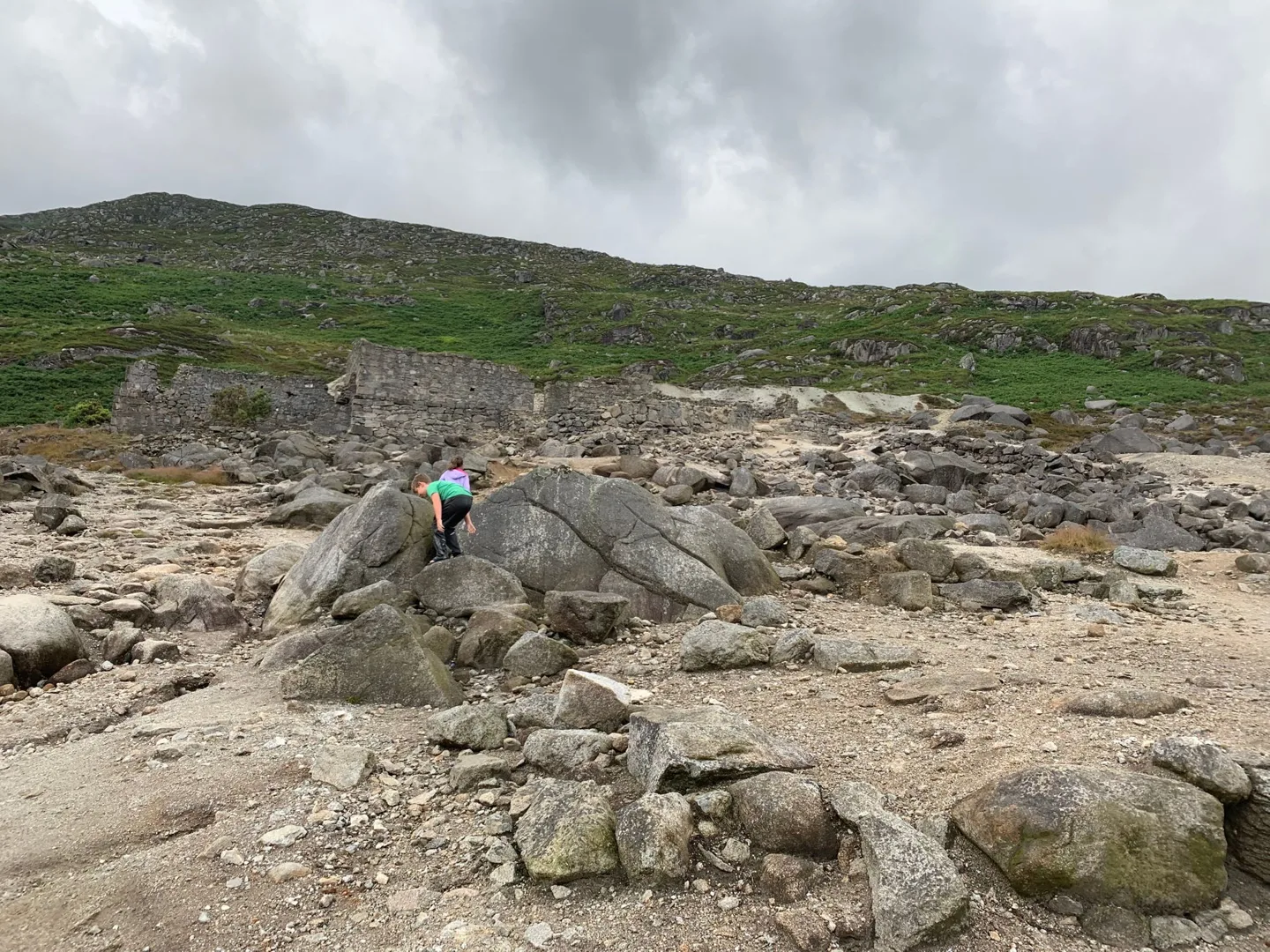 Rocky trail through the Wicklow Mountains