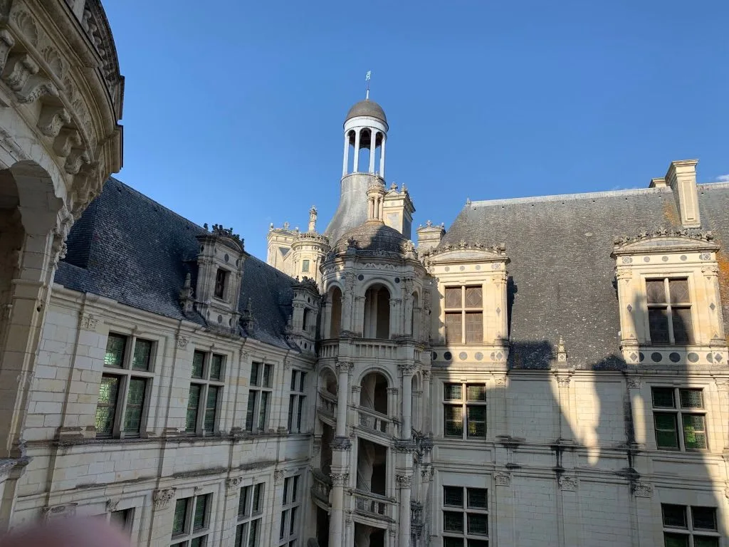 Chambord courtyard and towers